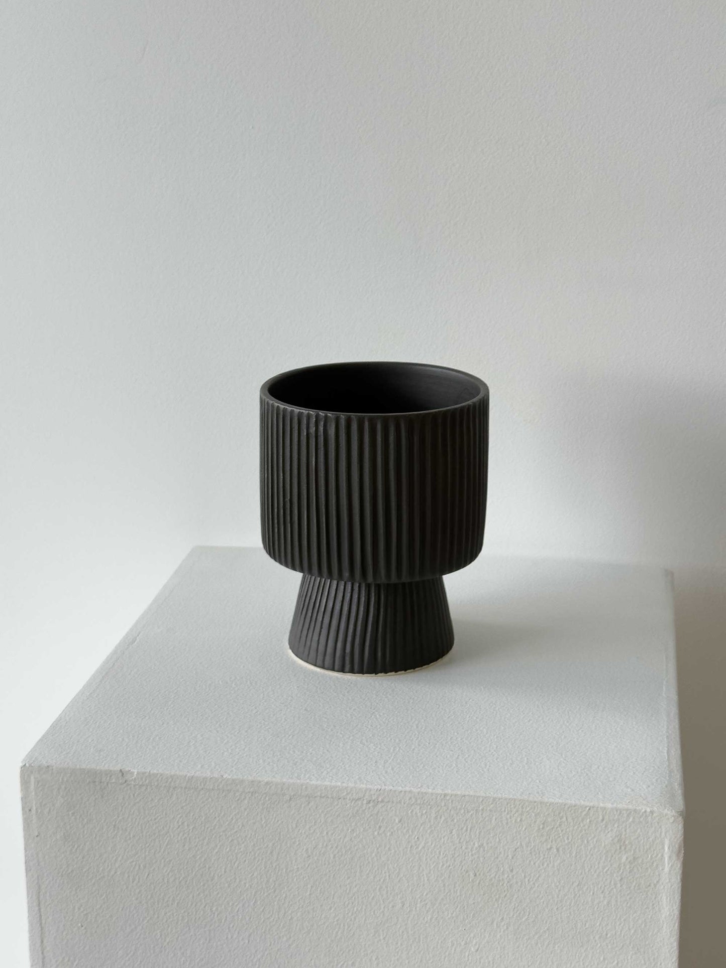Angel Black Vase