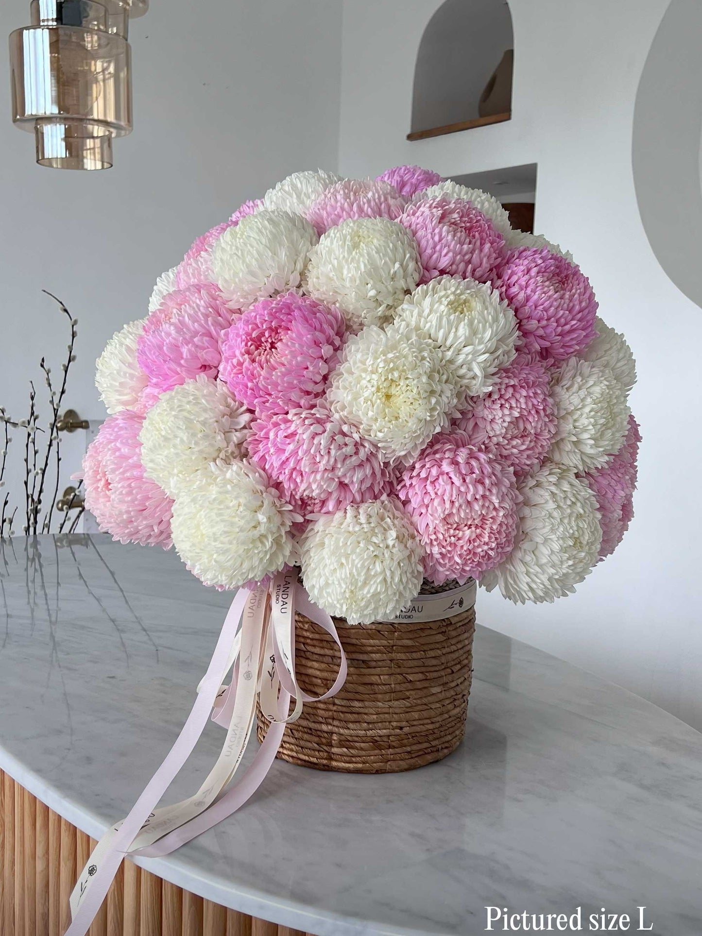 Mono Chrysanthemums Box/ Basket