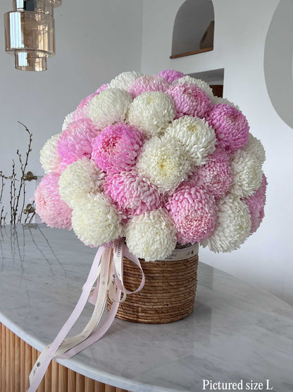 Mono Chrysanthemums Box/ Basket