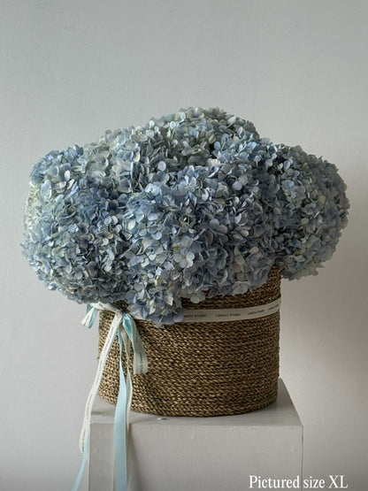 Mono Hydrangeas Basket