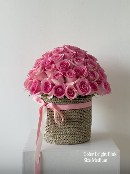 Mono Roses Box/Basket