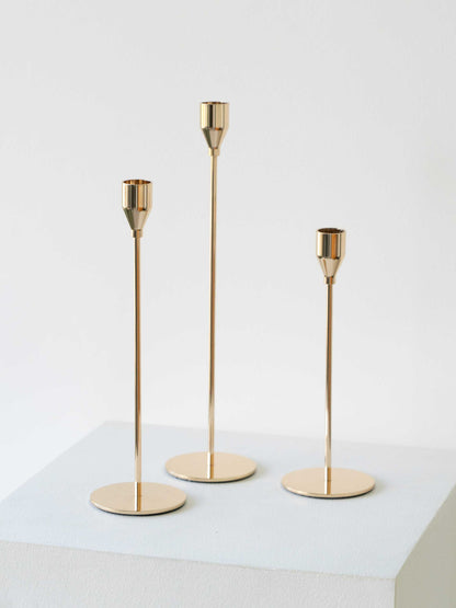 Brass Candle Holder Set
