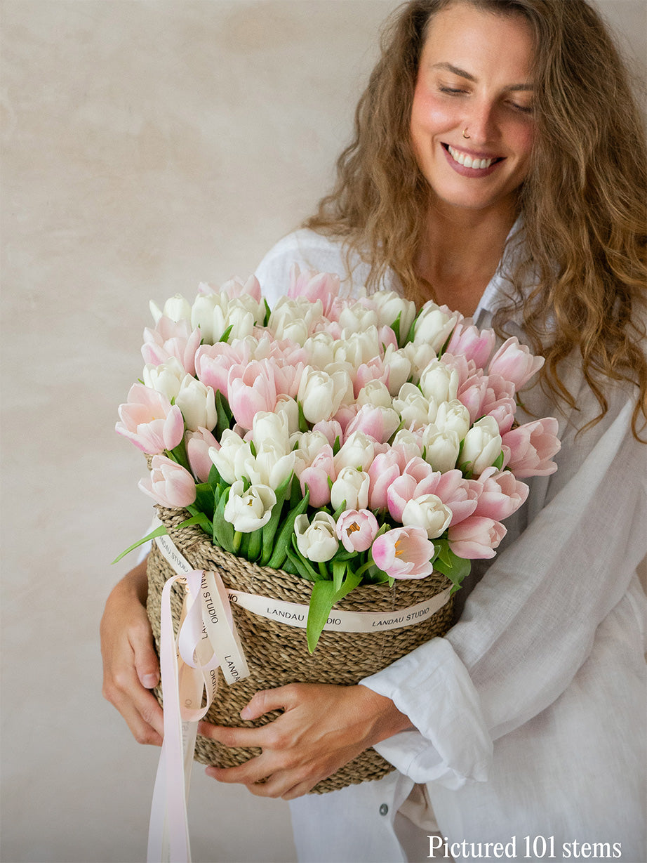 Tulips in a Basket