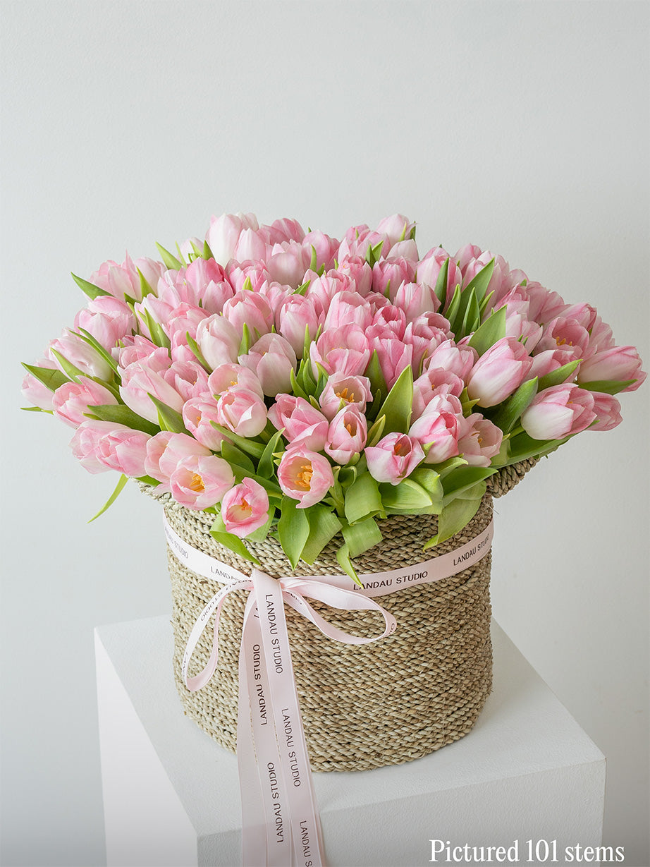 Tulips in a Basket