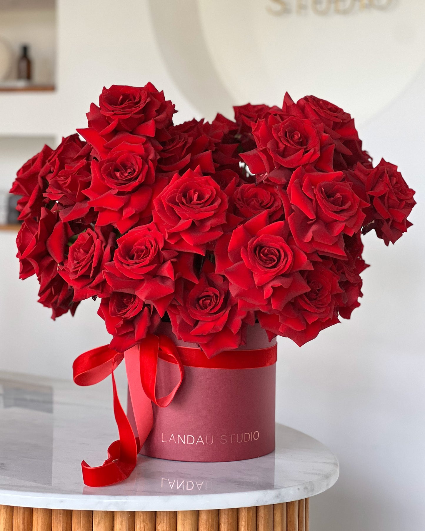 Trendy Red Roses Bouquet