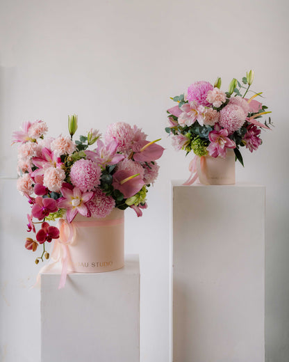 Flower Arrangement in the Box - Pastel Color